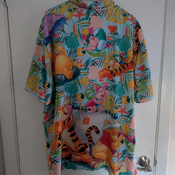 winnie the pooh bear disney button down shirt - Picture 2 of 2